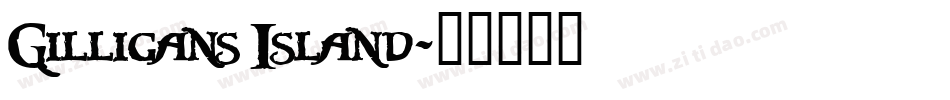 Gilligans Island字体转换